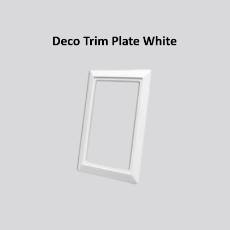 Deco Trim Plate White