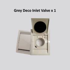 Grey Deco Inlet Valve x 1