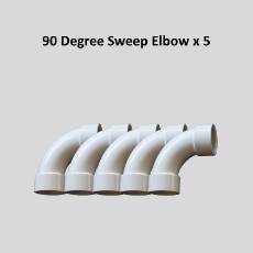 90 Degree Sweep Elbow x 5