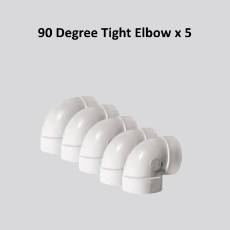 90 Degree Tight Elbow x 5