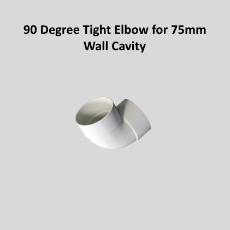 90 Degree Tight Elbow for 75mm Wall Cavity x 1