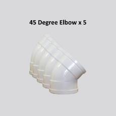 45 Degree Elbow x 5