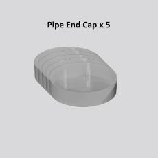 Pipe End Cap x 5