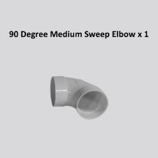 90 Degree Medium Sweep Elbow x 1