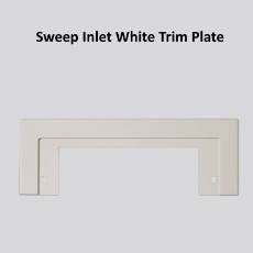 Sweep Inlet White Trim Plate