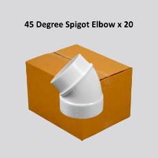 45 Degree Spigot Elbow x 20&nbsp;&nbsp;&nbsp;