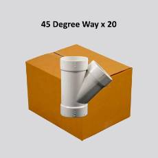45 Degree Tee x 20&nbsp;&nbsp;&nbsp;&nbsp;&nbsp;&nbsp;&nbsp;
