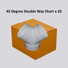 45 Degree Double Wye Short x 20&nbsp;&nbsp;