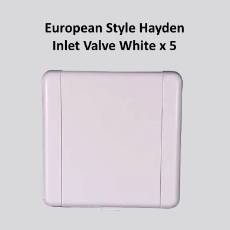 European Style Inlet Valve White x 5