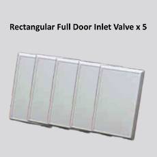 Rectangular Full Door Inlet Valve x 5