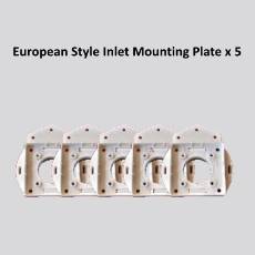 European Style Inlet Mounting Plate x 5