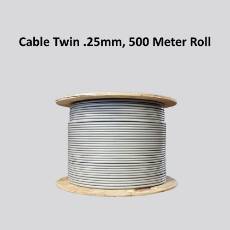 Cable Twin&nbsp;.25mm, 500&nbsp;Meter Roll&nbsp;