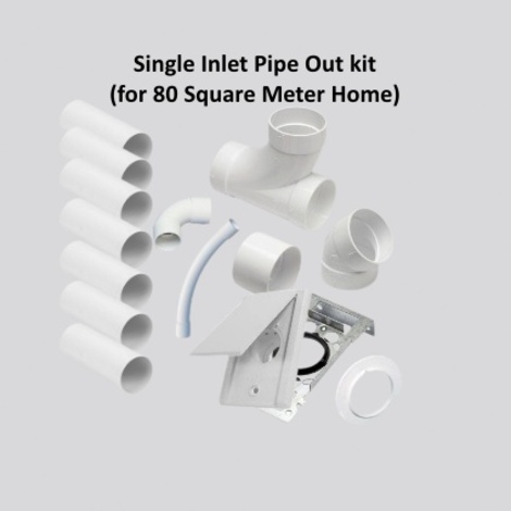 Single Inlet Pipe Out kit (for 80 Square Meter Home)